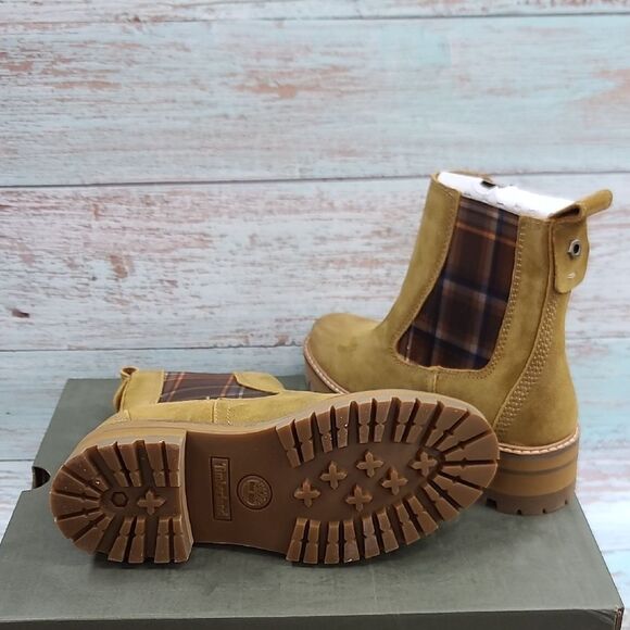Timberland Courmayeur Valley Chelsea Medium Brown Suede NWOT - Picture 5 of 9